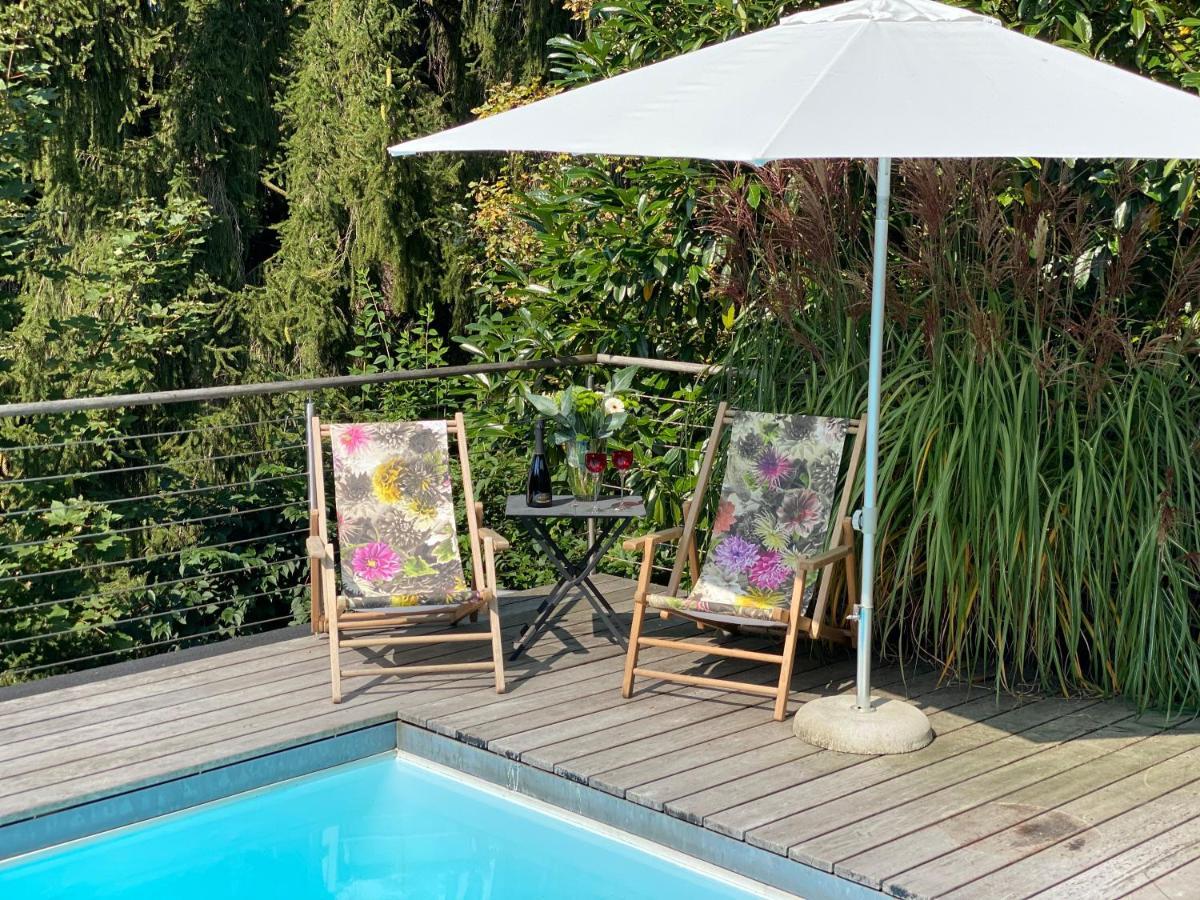 Landhaus Am Plattenbichl - Luxus Apartment Mit Privat-Pool Und Sauna - Im Sommer Bergbahn Inklusive Oberstdorf Luaran gambar