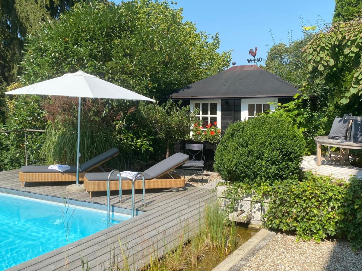 Landhaus Am Plattenbichl - Luxus Apartment Mit Privat-Pool Und Sauna - Im Sommer Bergbahn Inklusive Oberstdorf Luaran gambar