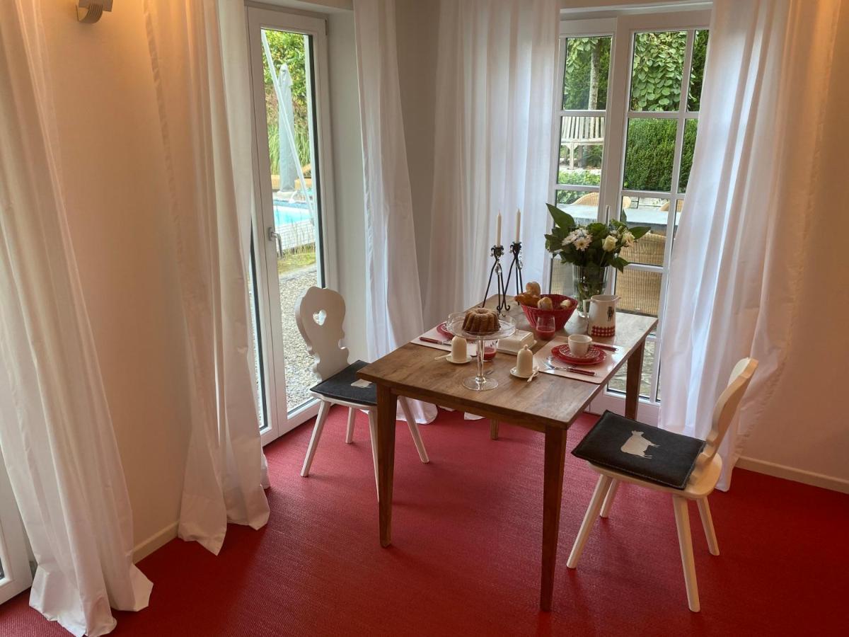 Landhaus Am Plattenbichl - Luxus Apartment Mit Privat-Pool Und Sauna - Im Sommer Bergbahn Inklusive Oberstdorf Luaran gambar